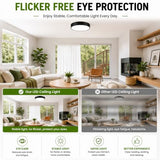 2-Pack 13Inch Black Ceiling Light , 3CCT Dim LED Flush Mount Ceiling Light