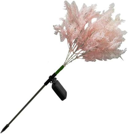 Uonlytech 1pc Solar Garden Lamp Decorative Light for Lawn Pathway and Durable Pink Solar Stick Light for Garden Decor
