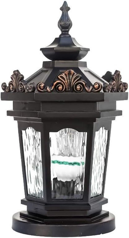 Lights Outdoor Edison Vintage Outdoor Waterproof Pillar Post Lights Garden Courtyard Streetlights Lanterns E27 Aluminum Lawn Pillar Column Lamp Cafe Bar Hall Club Shop Decor Stadium (Color : Height: 4