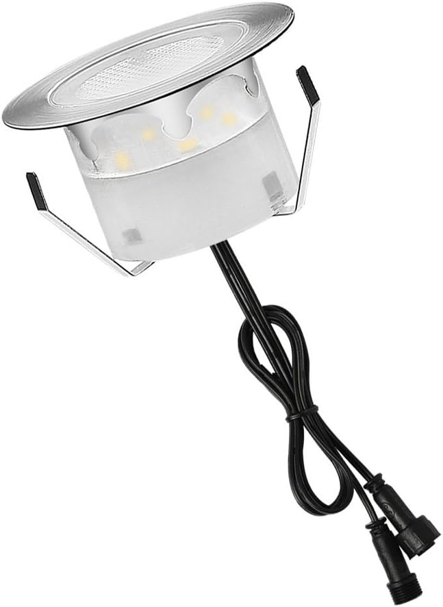 1 Pack Led Deck Lights Outdoor Waterproof Low Voltage Stainless Steel 1W Outdoor Yard Garden Decoration Lamps | Lumora