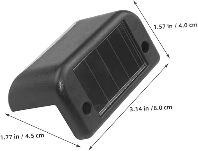 Cabilock 12pcs Solar LED Step Lights Warm White Outdoor Fence and Railing Lights Waterproof Solar Powered Deck | Lumora
