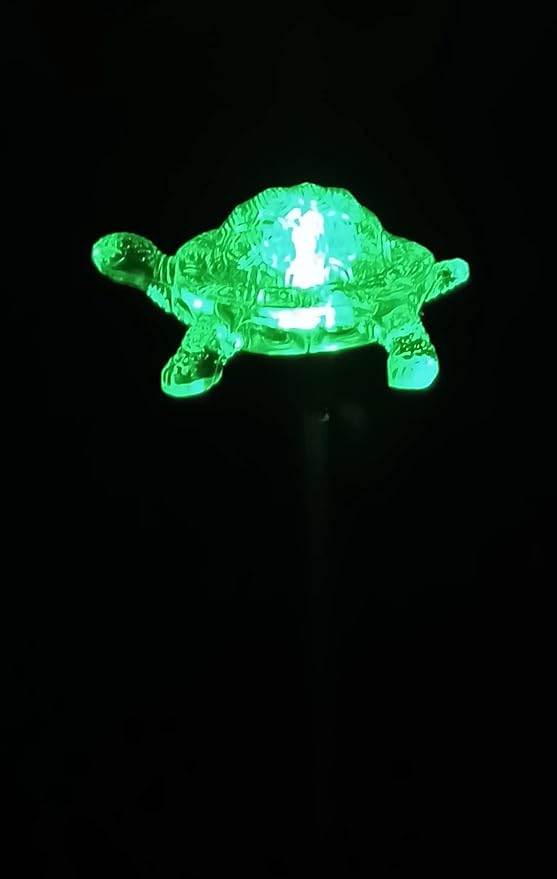 Starry Illuminate 1 PCS Solar Color Changing Style Garden Stake Light Pathway Stake Light (Turtle)