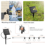 Kawaya G40 Outdoor String Lights Solar 50FT IP65 2700K LED Patio Light