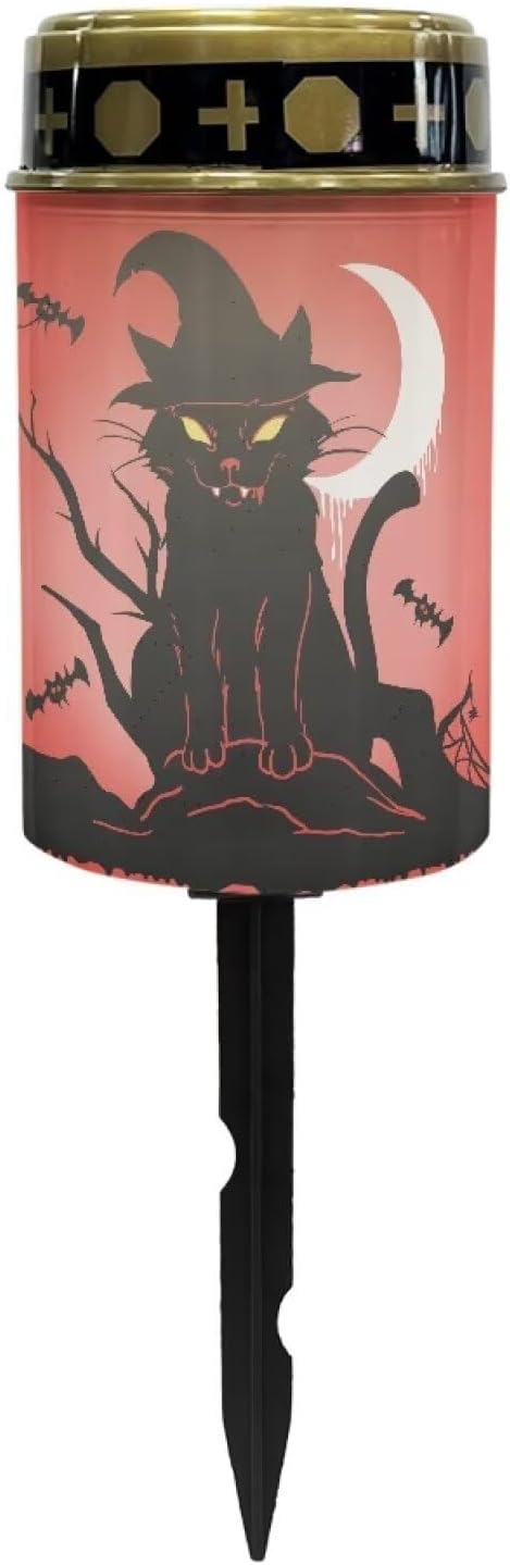 ZOUTAIRONG Moon Ghost Solar Light for Cemetery Grave 2 Pack Solar Garden Lights Solar Lights for Outside Solar Pathway Lights Outdoor Cemetery Solar Lights for Grave Solar Lights
