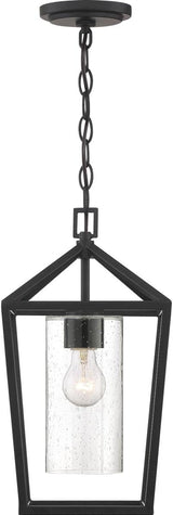 NUVO 60/6594 Hopewell Lighting Fixture, 1Lt Hanging Lantern, Matte Black - Outdoor Wall Light | Lumora