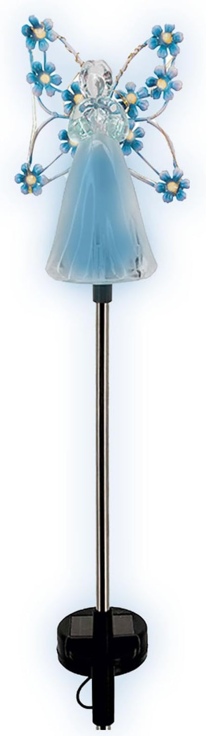 Solar Angel Lights - Garden Lights Solar Powered Waterproof with Fairy Angel Decor | Landscape Decorative Light for Garden Yard Patio, Cemetery Grave Decorations