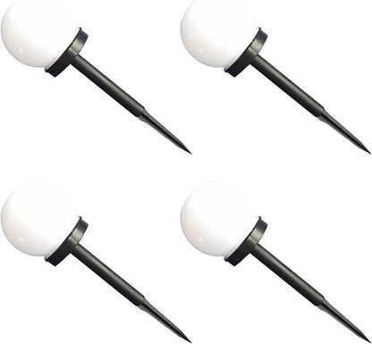IMIKEYA 4pcs Solar Path Lights Outdoor Warm White Ball Bubble Shaped Yard Solar Lights Globe for Garden Lawn
