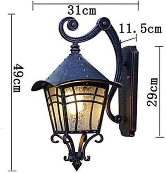 Wall Mounted Light Wall Lamp Outdoor Anti-Rust Waterproof Wall Light Glass Light Die-cast Aluminum E27 Base Socket | Lumora