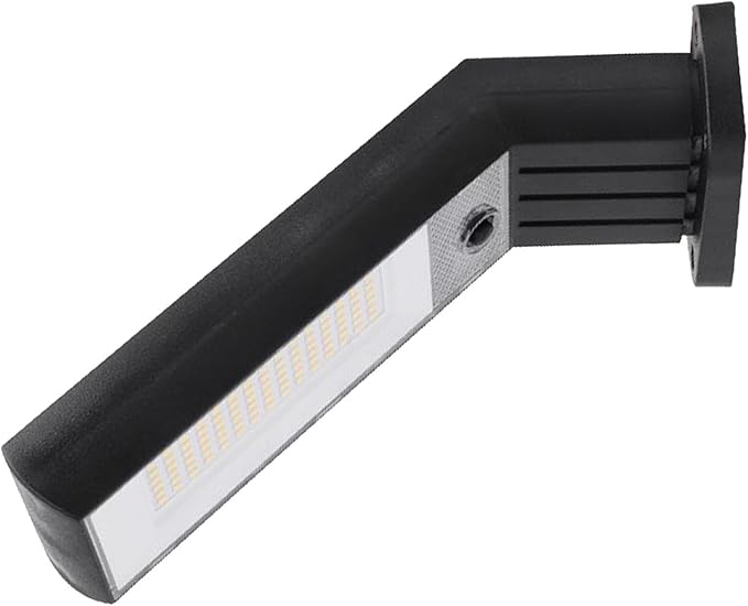 Hyuduo Bright 90 LED Warm Light Solar Pathway Light with IP65 Water, High Conversion Solar Panel for Garage Doorways, Flower Beds, Sidewalks, Lawns and More