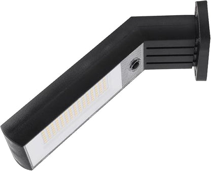 Hyuduo Bright 90 LED Warm Light Solar Pathway Light with IP65 Water, High Conversion Solar Panel for Garage Doorways, Flower Beds, Sidewalks, Lawns and More