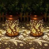 Cawalap Birthday Day Gifts for Women, Hummingbird 2 Pack Solar Lanterns