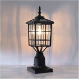 Kemeco ST4224Q-A Solar Post Light Outdoor, Landscape Led Squared Frame Fixture with 3" Pier Mount Base for Garden | Lumora