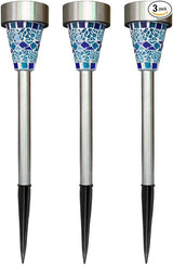 Uonlytech Solar Lawn Lamp, Solar Power Stainless Steel Mosaic Lawn Lamp, Solar Garden Lights - Outdoor Path Light | Lumora