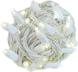 Novelty Lights 35ft Christmas String Lights, 70 Warm White LED Bulbs on White Wire, 6" Spacing, Connectable Indoor | Lumora