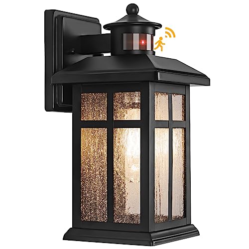 Brilvibera Outdoor Wall Light Motion Sensor, Dusk to Dawn Outdoor Lighting