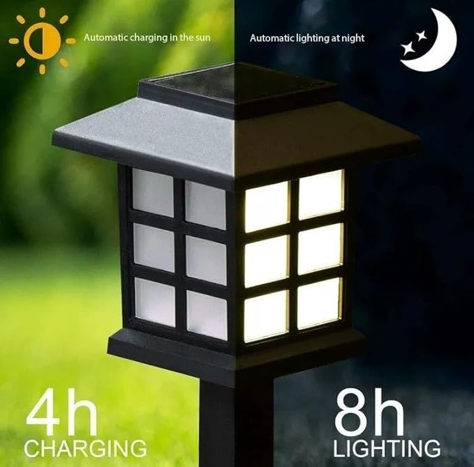 Generic LED Solar Outdoor Lights Waterproof Solar Garden Lights with 10 Hours Lighting for Patio, Yard, Garden, Landscape, Path (White Light, 2Pack), dj003xgd
