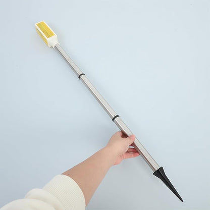 VICASKY Solar Pathway Lights Outdoor Yellow Solar Yard Stake Warning Lamp for Lawn Garden Driveway LED Outdoor Stake Lamp for Traffic Barrier Lighting