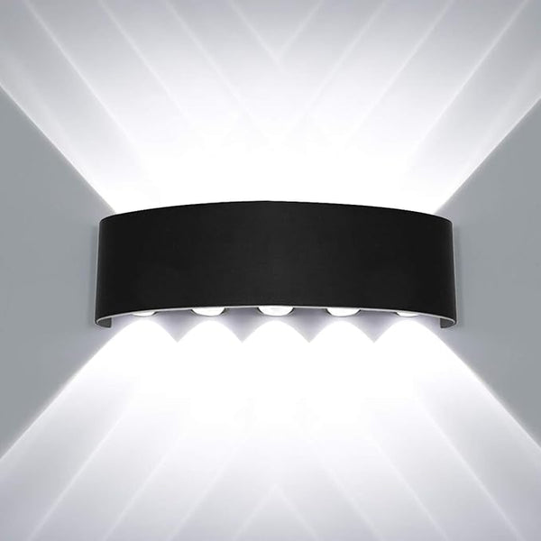 Kawell 10W Waterproof Modern Wall Sconces LED Wall Light Up Down Aluminum Wall Lamp LED Indoor Outdoor for Bedroom | Lumora