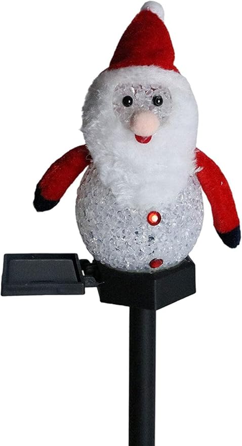 Solar Garden Lights Snowman Solar Christmas Light,Waterproof Snowman Shape Outdoor Solar Garden Stake Light,Decorative Solar Pathway Light LED Snowman Light For Patio Yard ( Color : Santa Claus )