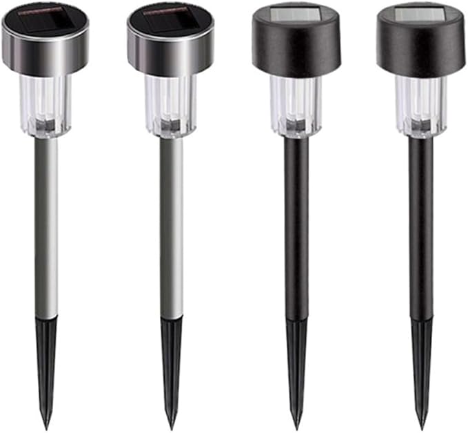 10pcs Waterproof Solar LED Garden Landscape Pathway Lights White Light Plastic Lawn Road Ground Plug Lamps for | Lumora
