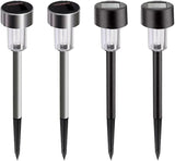 10pcs Waterproof Solar LED Garden Landscape Pathway Lights White Light Plastic Lawn Road Ground Plug Lamps for | Lumora