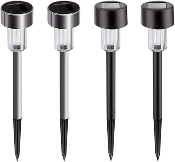 10pcs Waterproof Solar LED Garden Landscape Pathway Lights White Light Plastic Lawn Road Ground Plug Lamps for | Lumora