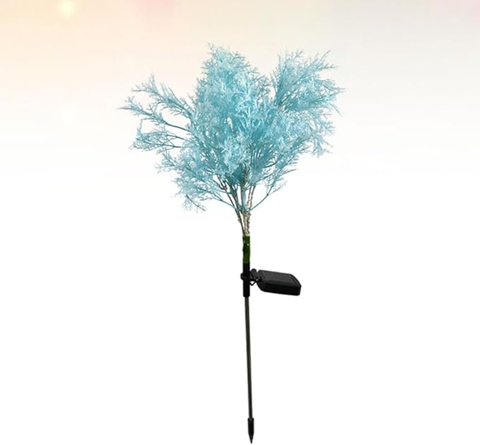 Zerodeko Solar Garden Lamp Blue LED Landscape Path Light Solar Powered Outdoor Lawn Stake Light for Patio Yard Decor