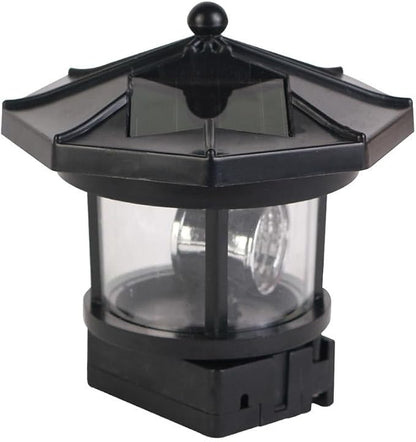 Hemoton Outdoor Solar Lights,Rotatable LED Solar Lighthouse,Outdoor Light Beacons Tower,Waterproof Walkway Lights, Garden Lights Lawn Lantern,Lamp Towers for Garden Yard Outdoor Decor