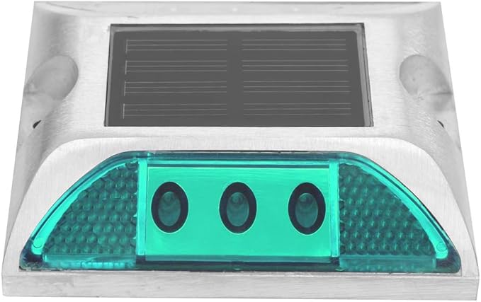 AUNMAS Solar Deck Lights, LED Driveway Lights Solar Powered Dock Light Outdoor Road Ground Markers for Step | Lumora