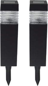 Crosslight Solar Powered Pathway Lights (2 Pack) - Column Outdoor LED Lights, Waterproof for Garden, Yard, Patio | Lumora