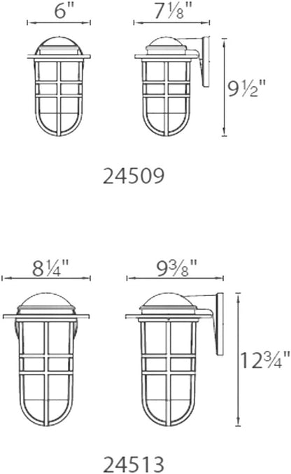 WAC Lighting dweLED, Steampunk 13in LED Indoor and Outdoor Wall Light 3000K in Bronze
