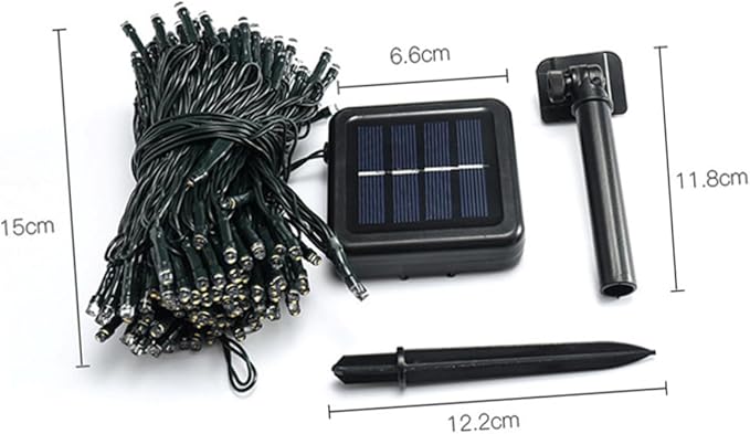 Uonlytech 2 Sets 10M Waterproof Solar LED String Lights 100 LED Outdoor Fairy Lights for Garden Trees Decor | Lumora