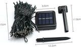 Uonlytech 2 Sets 10M Waterproof Solar LED String Lights 100 LED Outdoor Fairy Lights for Garden Trees Decor | Lumora
