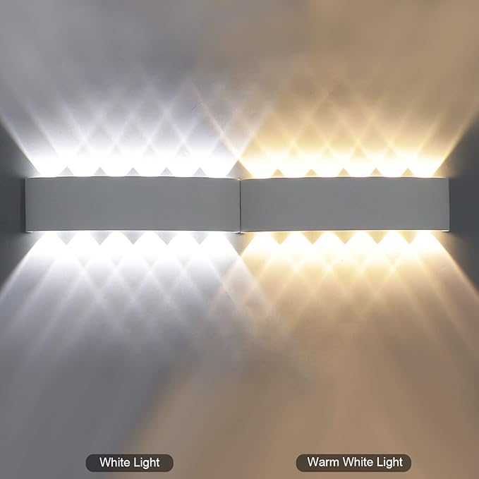 Kawell 12W Waterproof Modern Wall Light LED Wall Lamp Aluminum LED Wall Sconce Up Down Indoor Outdoor for Bedroom | Lumora