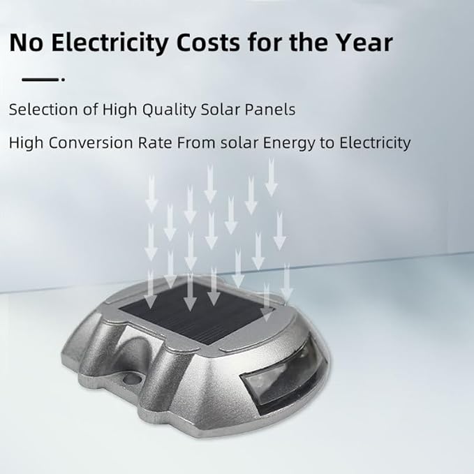 Wokyo 8 Pack Solar Deck Lights IP68 Waterproof Outdoor Solar Driveway Lights, Solar Dock Lights Heat Resistant Step | Lumora