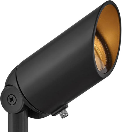 Hinkley 12V MR16 Accent Spot Light - Clear Glass Lens, Traditional Style, Set of 12 - Satin Black Finish