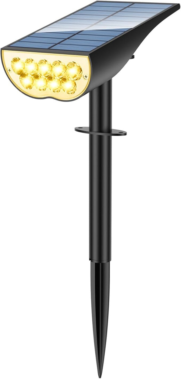 Solar Spot Lights Outdoor, Solar Lights Outdoor Waterproof IP65, 3 Brightness Modes Dusk to Dawn Landscape | Lumora