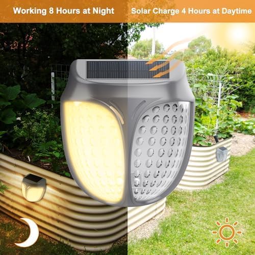 Raised Garden Bed Solar Lights Magnetic, IPX4 Waterproof Solar Lights Outdoor Dusk to Dawn, Solar Powered Garden | Lumora