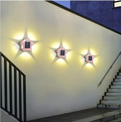 Ulalaza 3Pcs Solar Decking Lights RGB+ Changing Solar Step Lights Outdoor Waterproof Stair Lights for Fence, Deck Patio, Front Door, Stair, Yard & Driveway Path Warm White