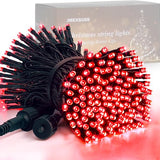 JMEXSUSS 200LED Red Christmas Lights, 66ft Halloween String Lights, Plug in