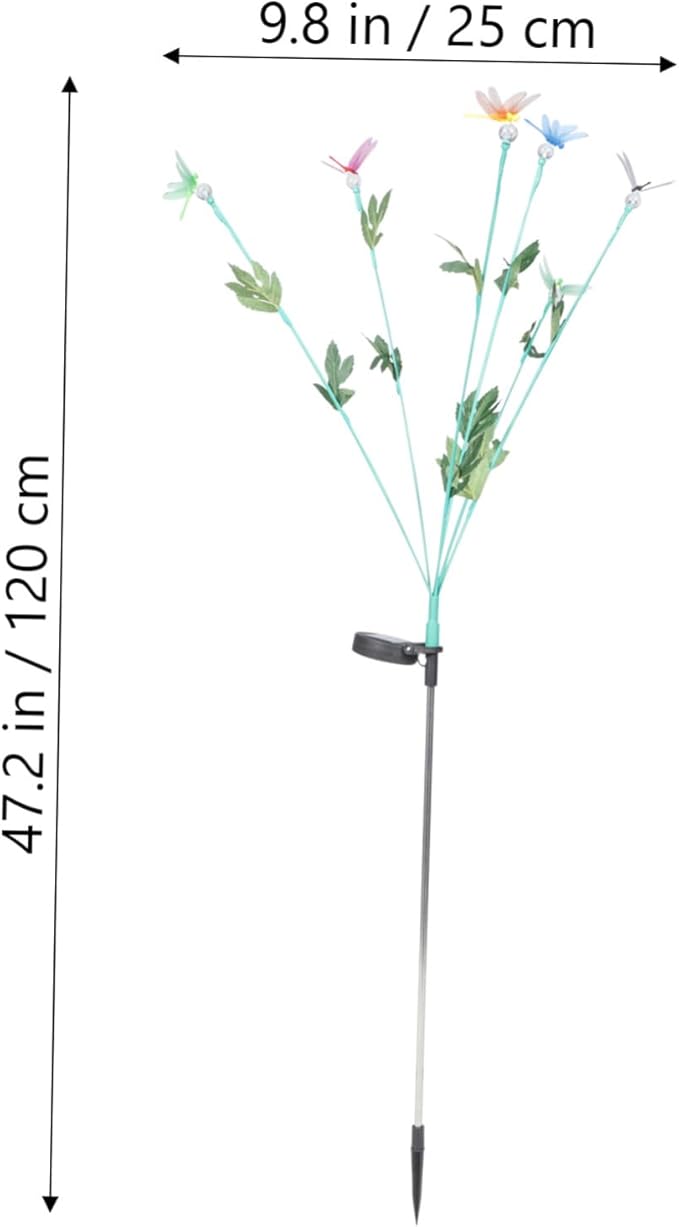Uonlytech Solar Dragonfly Garden Stake Lights LED Solar Stake Lights for Outdoor Patio Decorative Landscape | Lumora