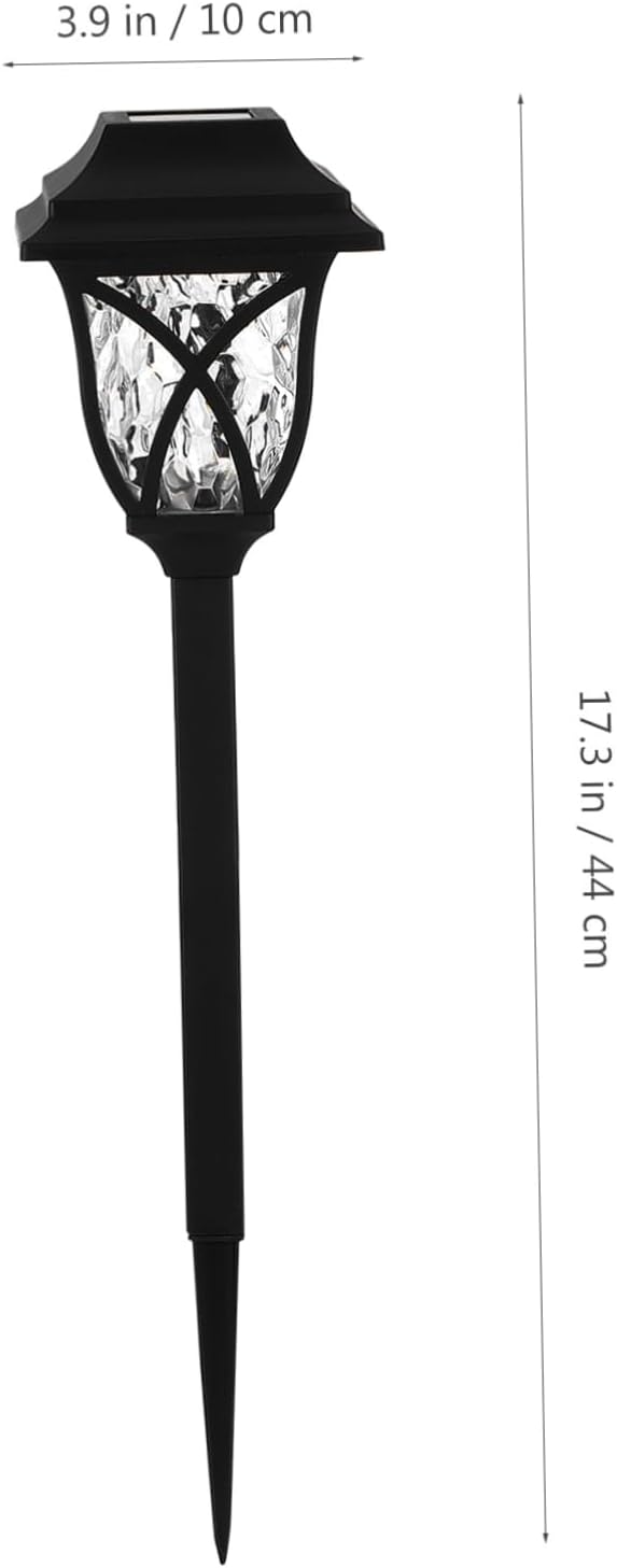 Angoily 4pcs Solar Garden Light Led Landscape Lamp for Lawn Pathway Outdoor Use Construction Easy Installation Dual Function Ground Pillar Lamp