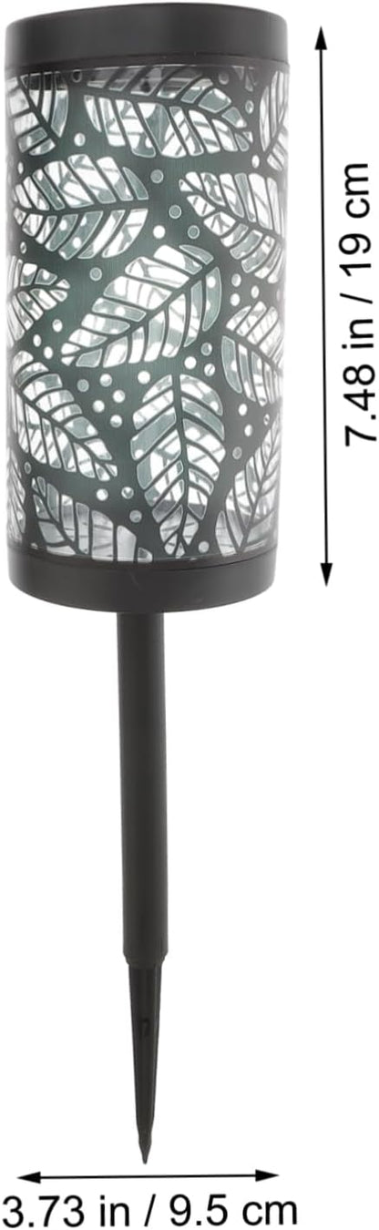 POPETPOP Solar Pathway Light with Hollowed Lampshade Led Outdoor Garden Light for Landscape Decoration Energy-efficient Solar-Powered Illumination for Parks and Courtyards