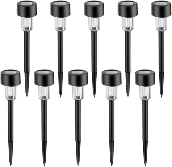 10pcs Waterproof Solar LED Landscape Path Lights Ground Stake, White Light Outdoor Garden Lawn Road Lighting for | Lumora
