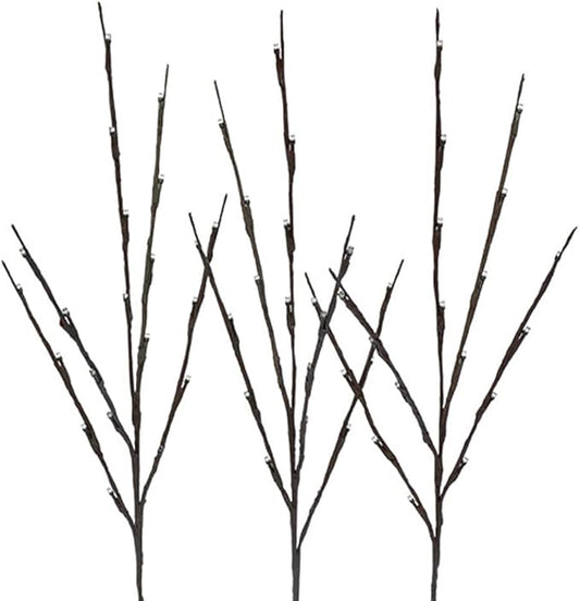 VICASKY 60led Lighted Branches Twig Lights Tree Branch Up Led Twigs Plug in Christmas Weeping Willow Design Will Solar Powered Artificial 82. 00x8. 00x6. 00cm Colorful