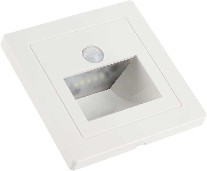 Solar Stair Light, Motion Sensor Light with Automatic On/Off Recessed Step, Wireless Outdoor for Deck Steps Fence Patio Pathway (3000K Warm Light)