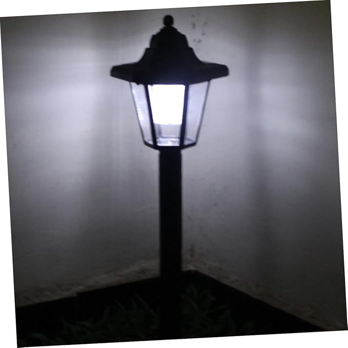 DOITOOL 2 Pcs Solar Powered LED Pathway Lights Hexagonal Outdoor Garden Lawn Landscape Lighting White Light for Patio Walkway