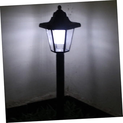 DOITOOL 2 Pcs Solar Powered LED Pathway Lights Hexagonal Outdoor Garden Lawn Landscape Lighting White Light for Patio Walkway