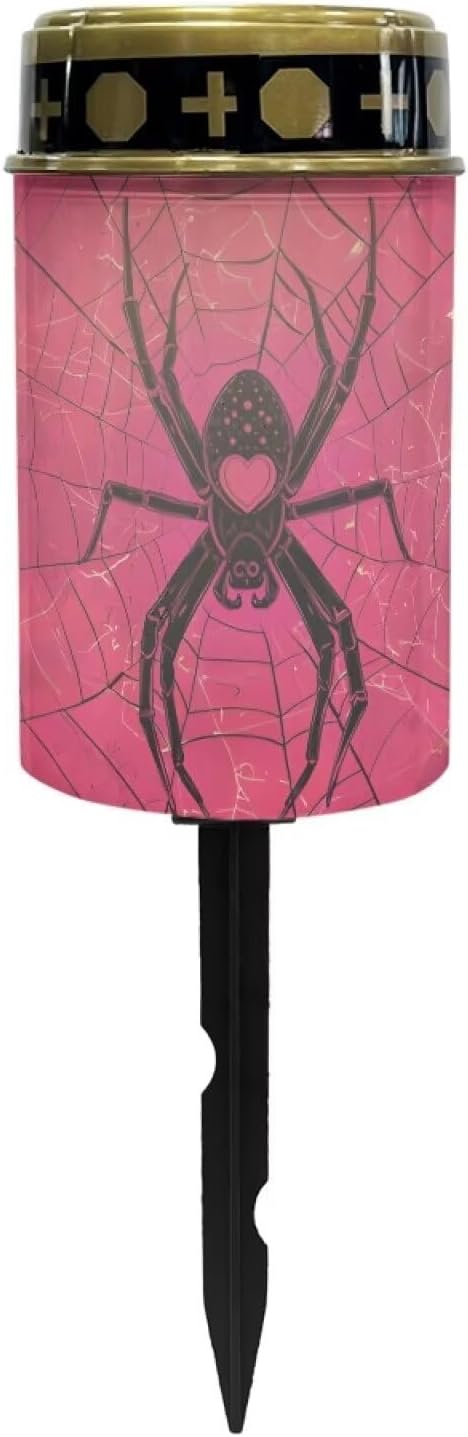 Spiders Solar Lights,Stake Lights, Outdoor Waterproof Memorial Day Decorations Halloween Lights for Garden Yard Pathway Grave