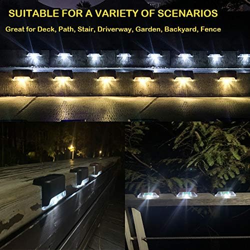 16 Pack Solar Deck Lights,The LED Lights for Outdoor, Waterproof Solar LED Lights for Deck, Step, Railing, Wall | Lumora